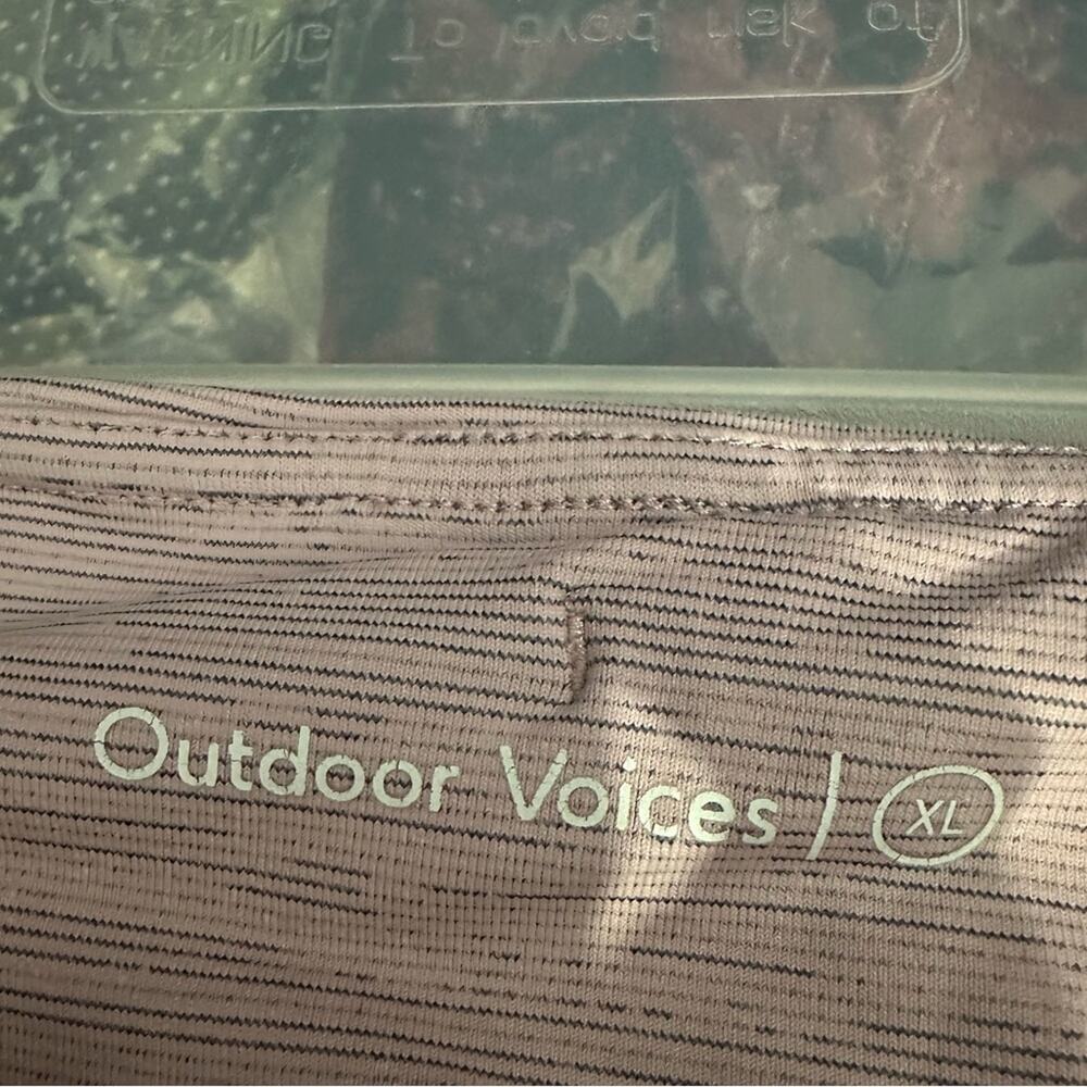 OUTDOOR VOICES XL Leggings, Space Dye, Light Pink/Purple,  Athletic, High Rise - Picture 3 of 6